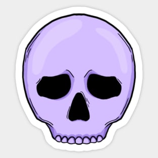 Purple Skull Sticker